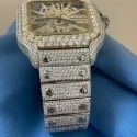 Hip Hop Customized Iced out Moissanite Diamond Watch for Men VVS Diamond Watch Gift