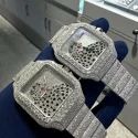 High Quality Custom Watch for Men Iced out Moissanite Diamond Studded Watch Hip Hop Diamond Jewelry
