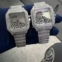 High Quality Custom Watch for Men Iced out Moissanite Diamond Studded Watch Hip Hop Diamond Jewelry
