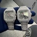High Quality Custom Watch for Men Iced out Moissanite Diamond Studded Watch Hip Hop Diamond Jewelry