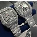 High Quality Custom Watch for Men Iced out Moissanite Diamond Studded Watch Hip Hop Diamond Jewelry