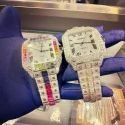High Quality DEF Moissanite Diamond Watch Colorless Diamond Hip Hop Style Diamond Watch