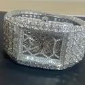 High Quality DEF Moissanite Diamond Watch Colorless Diamond Hip Hop Style Diamond Watch