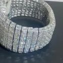 High Quality DEF Moissanite Diamond Watch Colorless Diamond Hip Hop Style Diamond Watch