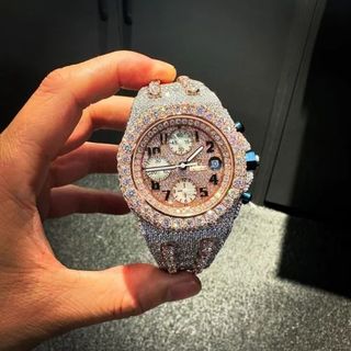 Top Quality Moissanite Diamond Watch on Factory Price DEF Moissanite Diamond Iced Out Watch
