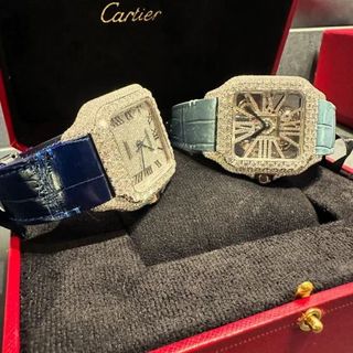 High Quality DEF Moissanite Diamond Watch Colorless Diamond Hip Hop Style Diamond Watch