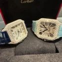 High Quality DEF Moissanite Diamond Watch Colorless Diamond Hip Hop Style Diamond Watch
