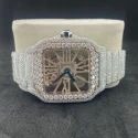 Best Quality Fully Customized Iced Out Diamond Lab Grown Watch for Men Hip Hop Diamond Jewelry