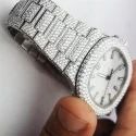 Top Quality Hip Hop Stainless Steel Invisible Setting Iced Out Diamond Watch Lab Grown Diamond