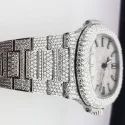Top Quality Hip Hop Stainless Steel Invisible Setting Iced Out Diamond Watch Lab Grown Diamond