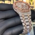 High Quality Custom Watch for Men Iced out Lab Grown Diamond Studded Watch Hip Hop Diamond Jewelry