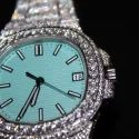 Good Quality Fully Customized Iced Out Diamond Lab Grown Watch for Men Hip Hop Diamond Jewelry