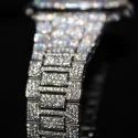 Good Quality Fully Customized Iced Out Diamond Lab Grown Watch for Men Hip Hop Diamond Jewelry