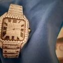 Good Quality Hip Hop Customized Iced out Lab Grown Diamond Watch for Men VVS Diamond Watch Gift