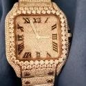 Good Quality Hip Hop Customized Iced out Lab Grown Diamond Watch for Men VVS Diamond Watch Gift