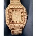 Good Quality Hip Hop Customized Iced out Lab Grown Diamond Watch for Men VVS Diamond Watch Gift