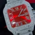 Good Quality Fully Customized Iced Out Diamond Lab Grown Watch for Men Hip Hop Diamond Jewelry