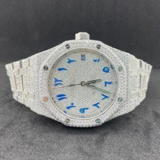 Best Quality Fully Customized Iced Out Diamond Lab Grown Watch for Men Hip Hop Diamond Jewelry