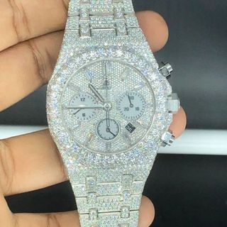 High Quality Hip Hop Customized Iced out Lab Grown Diamond Watch for Men VVS Diamond Watch