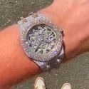 Trending Customized Iced Out Lab Grown Watch Stainless Steel Best Quality Diamond Watch for Men