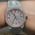 High Quality Customized Iced Out Lab Grown Watch Stainless Steel Best Quality Diamond Watch for Men