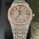 High Quality Customized Iced Out Lab Grown Watch Stainless Steel Best Quality Diamond Watch for Men
