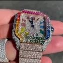 Top Quality Diamond Lab Grown Watch on Factory Price DEF Lab Grown Diamond Iced Out Watch