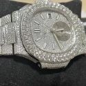 High Quality DEF Lab Grown Diamond Watch Colorless Diamond Hip Hop Style Diamond Watch