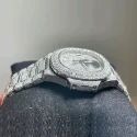 High Quality DEF Lab Grown Diamond Watch Colorless Diamond Hip Hop Style Diamond Watch