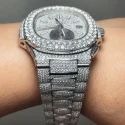 High Quality DEF Lab Grown Diamond Watch Colorless Diamond Hip Hop Style Diamond Watch
