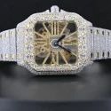 High Quality DEF Lab Grown Diamond Watch Colorless Diamond Hip Hop Style Diamond Watch