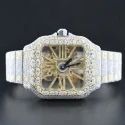 High Quality DEF Lab Grown Diamond Watch Colorless Diamond Hip Hop Style Diamond Watch
