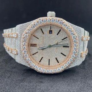High Quality Hip Hop Customized Iced out Lab Grown Diamond Watch for Men VVS Diamond Watch