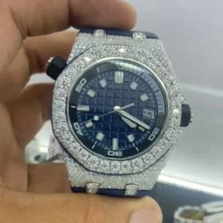 High Quality Hip Hop Customized Iced out Lab Grown Diamond Watch for Men VVS Diamond Watch