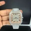 High Quality Hip Hop Customized Iced out Lab Grown Diamond Watch for Men VVS Diamond Watch