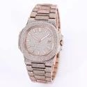 Good Quality Customized Iced Out Lab Grown Watch VVS Diamonds Studded Hip Hop Watch Gift for Men