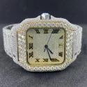 Hip Hop Customized Iced out Lab Grown Diamond Watch for Men VVS Diamond Watch Gift