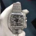 Top Quality Customized Iced Out Lab Grown Watch Stainless Steel Best Quality Diamond Watch