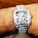 Top Quality Customized Iced Out Lab Grown Watch Stainless Steel Best Quality Diamond Watch