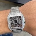 Top Quality Customized Iced Out Lab Grown Watch Stainless Steel Best Quality Diamond Watch