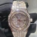 Top Quality Customized Iced Out Lab Grown Watch Stainless Steel Best Quality Diamond Watch