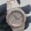 Top Quality Customized Iced Out Lab Grown Watch Stainless Steel Best Quality Diamond Watch