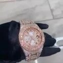 Good quality Customized Iced Out Lab Grown Watch Stainless Steel Best Quality Diamond Watch for Men