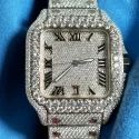 Good Quality Hip Hop Customized Iced out Lab Grown Diamond Watch for Men VVS Diamond Watch Gift