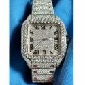 Good Quality Hip Hop Customized Iced out Lab Grown Diamond Watch for Men VVS Diamond Watch Gift