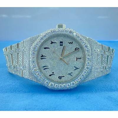 Top Quality Lab Grown Diamond Watch on Factory Price DEF Lab Grown Diamond Iced Out Watch