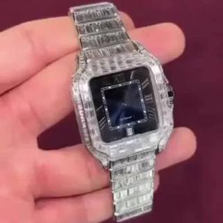 Best Quality Fully Customized Iced Out Diamond Lab Grown Watch for Men Hip Hop Diamond Jewelry