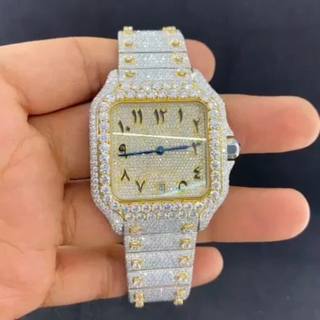 Best Selling Fully Customized Iced Out Diamond Lab Grown Watch for Men Hip Hop Diamond Jewelry
