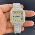 Best Selling Fully Customized Iced Out Diamond Lab Grown Watch for Men Hip Hop Diamond Jewelry