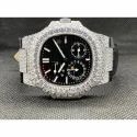 Trending VVS Lab Grown Diamond Studded Iced Out Diamond Watch for Men Best Fashion Jewelry Gift
